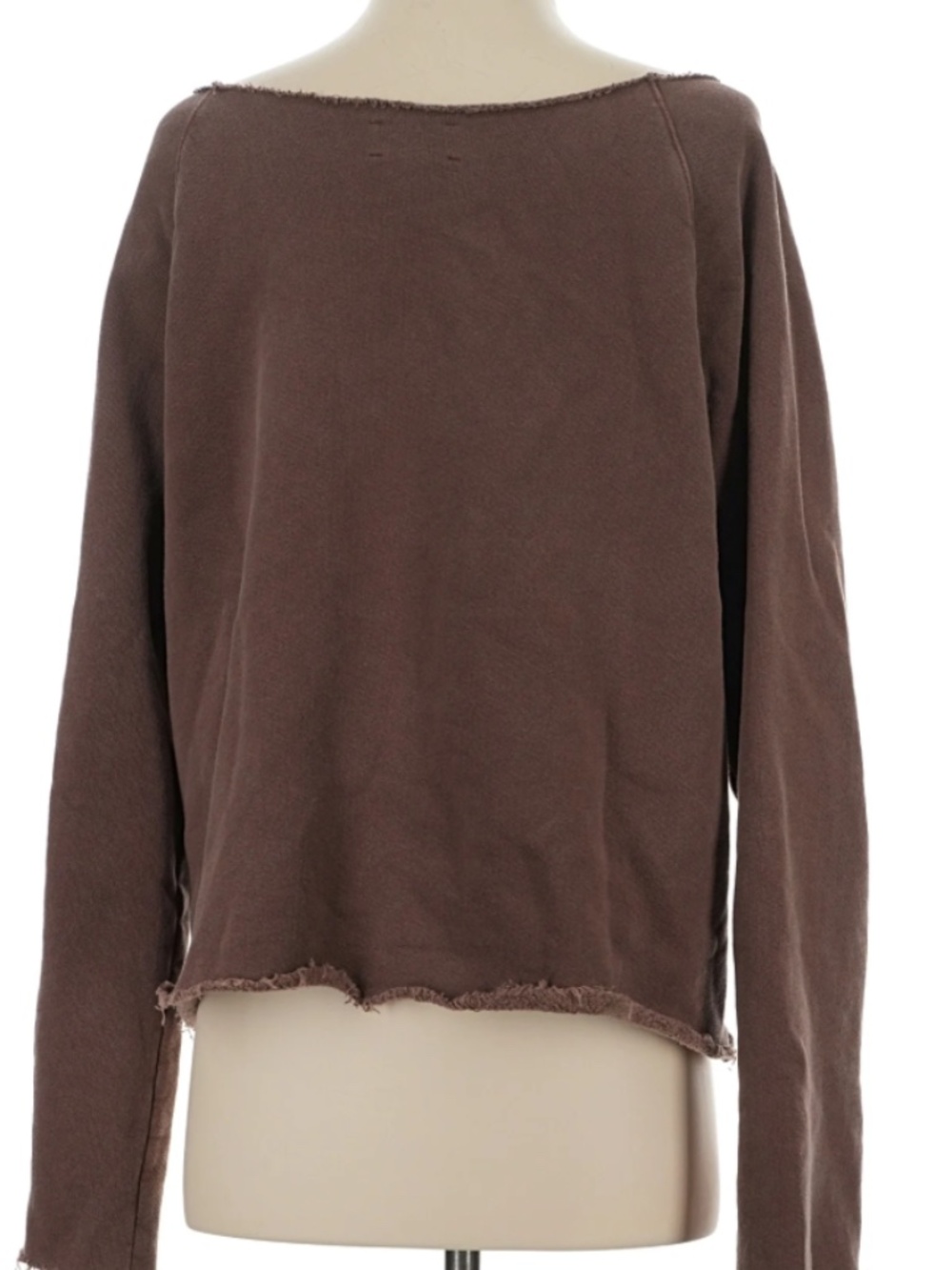 Joah Brown Slouchy Pullover Sweatshirt Cedar French Terry Small - Picture 4 of 7